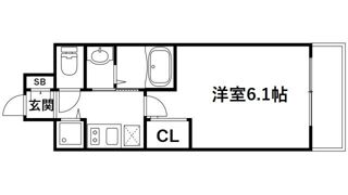 エステムコート三宮EAST Ⅳザ・フロントの間取り画像