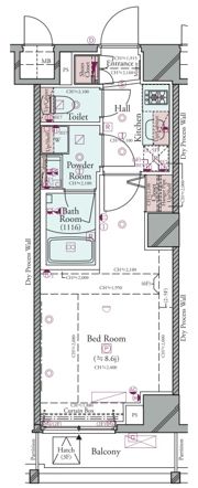 コンシェリア門前仲町 AQUA VERTの間取り画像