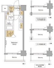 ザ・パークハビオ西大井の間取り画像