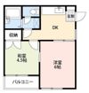 フジタケハイムの間取り画像
