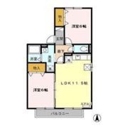 ベルデュール八乙女の間取り画像