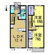 ソレイユAの間取り画像