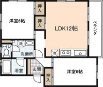 鴨原ハイツの間取り画像
