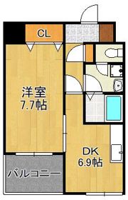 MDIインターフェイス竪町の間取り画像