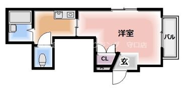 M‘プラザ滝井駅前弐番館（Aタイプ）の間取り画像