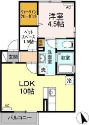 リッツコートⅡの間取り画像