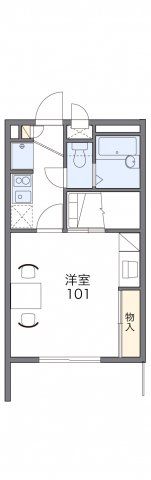 レオパレス川添Ⅱの間取り画像