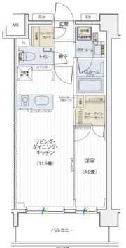 パレステージ杉並松庵の間取り画像