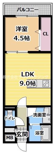 ドゥエリング森小路の間取り画像