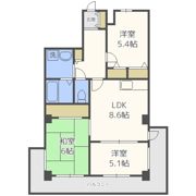 第一玉造マンションの間取り画像