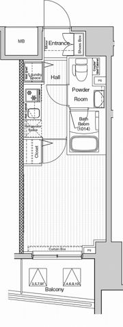 VERXEED阪東橋MAXIVの間取り画像