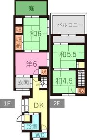 守山区守山2丁目のお家の間取り画像