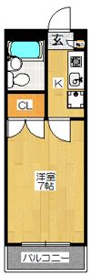 ジュネパレス津田沼第17の間取り画像