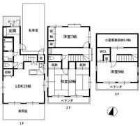 三橋貸家の間取り画像