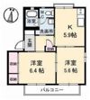 ティファニー B棟の間取り画像