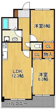 三島マンションIの間取り画像