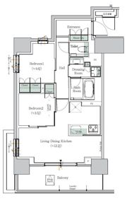 ONE ROOF RESIDENCE NISHINIPPORIの間取り画像