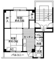 ビレッジハウス門司白野江1号棟の間取り画像