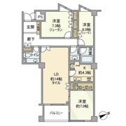 プレステージ浜田山の間取り画像