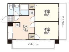 第55東白島ビルの間取り画像