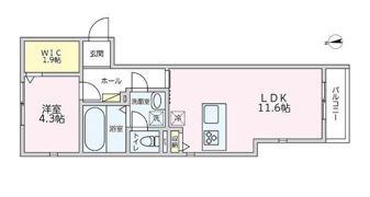 ラシーネ野方の間取り画像