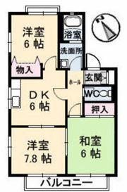 ボービラージュ中山台 B棟の間取り画像
