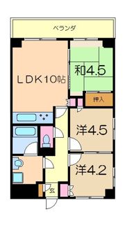 デュオアカシヤの間取り画像