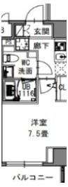 S-RESIDENCE新御徒町Westの間取り画像