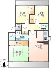 コレクション星が丘の間取り画像