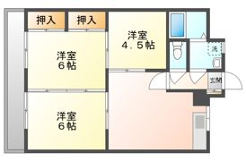 上谷田コーポの間取り画像