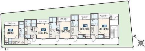 MELDIA西浦和Ⅲの間取り画像