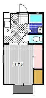 カドヤハイツ藤井Aの間取り画像