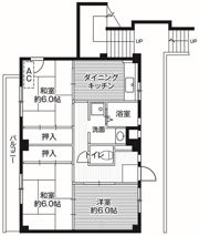 ビレッジハウス中貫2号棟の間取り画像