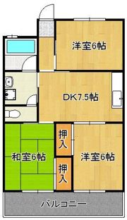 サンハイツ若宮の間取り画像