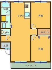 日の出パールハイツの間取り画像