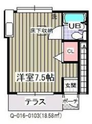 ローズアパートQ17の間取り画像