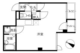 館ダイハードの間取り画像