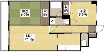 グリーンコート毘沙門の間取り画像