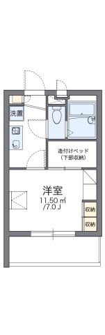 レオパレスHANAWAⅡの間取り画像