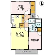 ビューラーやすらぎ D棟の間取り画像