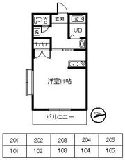 ハイツフィフティスト－ム・3rdの間取り画像
