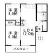 笹沖ハイムⅠの間取り画像