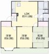 アヴェニール倉益Bの間取り画像