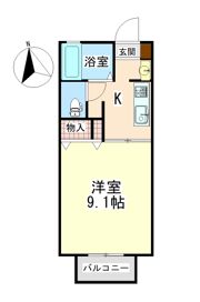CASA安宅 C棟の間取り画像