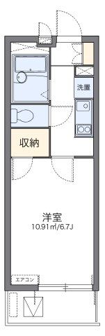 レオパレスルナボアールの間取り画像
