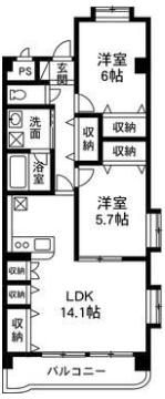 マンショングレイスの間取り画像