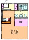コーポラスサンライズAの間取り画像