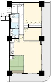 エクステ山下公園クレイドルタワーの間取り画像