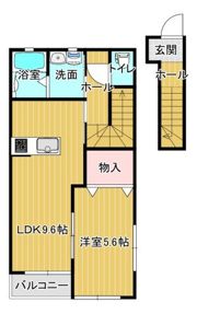 シェルメール庭瀬の間取り画像