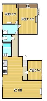 日建ハイツの間取り画像